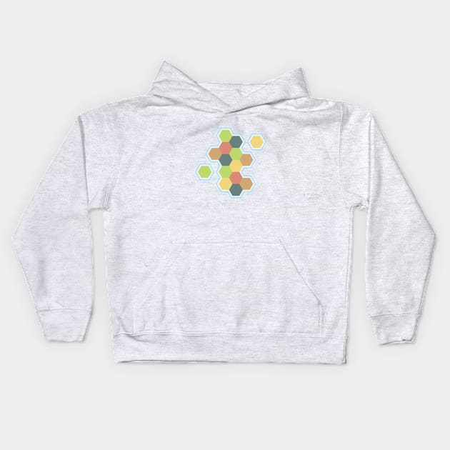 settlers of catan, settlers, catan, boardgames Kids Hoodie by Natural 20 Shirts